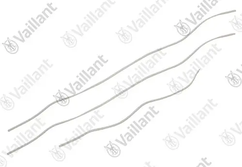 Vaillant Dichtungen in verschiedenen Längen, leicht geschwungen, für Anwendungen in Heizungsanlagen.